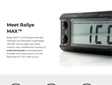 Tablet Screenshot of icoracing.com